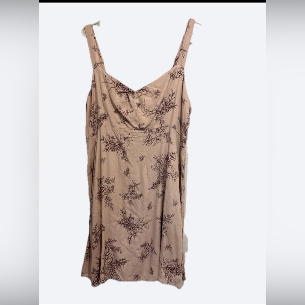 Old Navy Beige Floral Mini Dress